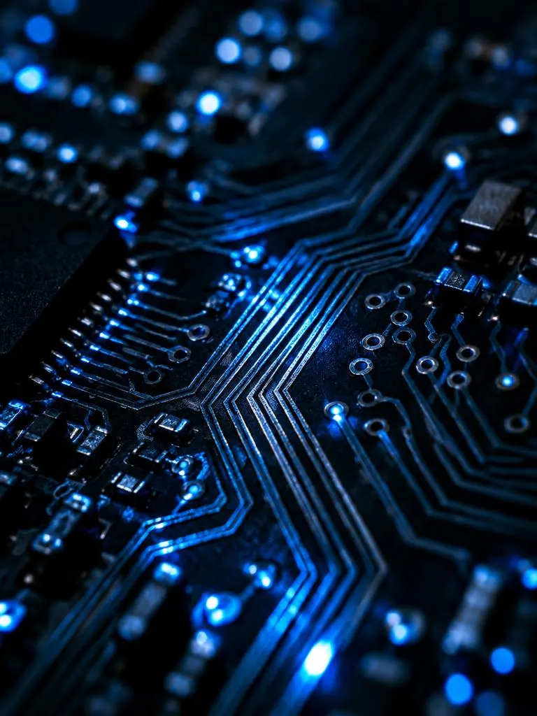 Circuit macro in blue light
